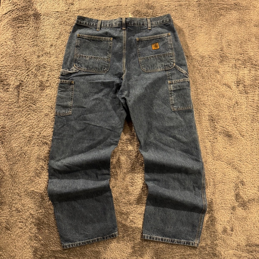 Carhartt B13‎ DPS Mens Original Dungaree Fit Carpenter Jeans Dark Wash 38x32